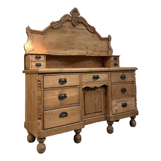 Victorian English 2-Part Buffet For Sale
