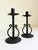 1930s 1930s Spanish Revival Wrought Iron Candlesticks, a Pair For Sale - Image 5 of 9