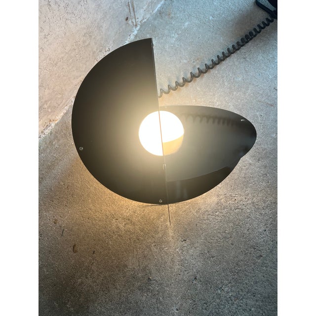 Black Luna Lamp from Rinaldo Cutini, Italy, 1960s For Sale - Image 4 of 12