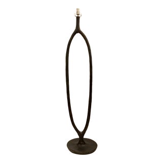 Studio A Modern Brutalist Inspired Eclipse Iron Floor Lamp For Sale