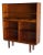 Rosewood Bookcase Cabinet With Slender Tapered Legs Denmark Mid-Century Modern 1960s For Sale