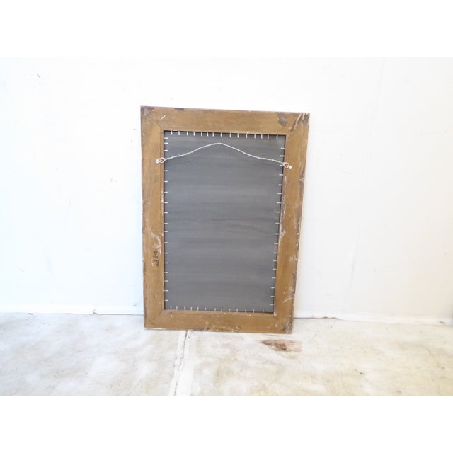 Rustic European Vintage Carved Wood Whitewashed Scandinavian Mirror For Sale - Image 3 of 4