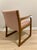 Postmodern 1980's Modern Upholstered Wood Office Chair For Sale - Image 3 of 3