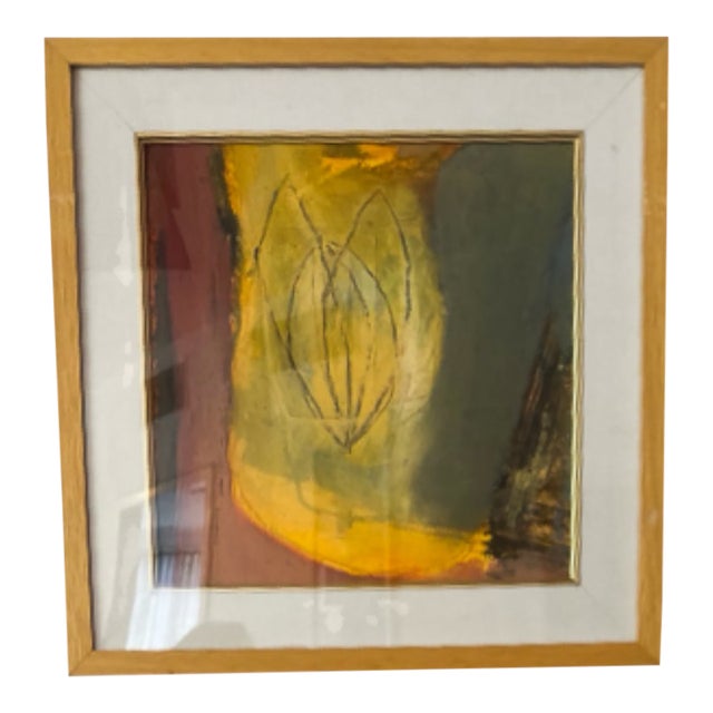 Oil on Paper, Yellow Series, Susan Block, New York, 2020 For Sale