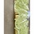 Huge rectangular wall sconce in unlaquered brass and green murano glass with a partcular shape that give brigtness . a...