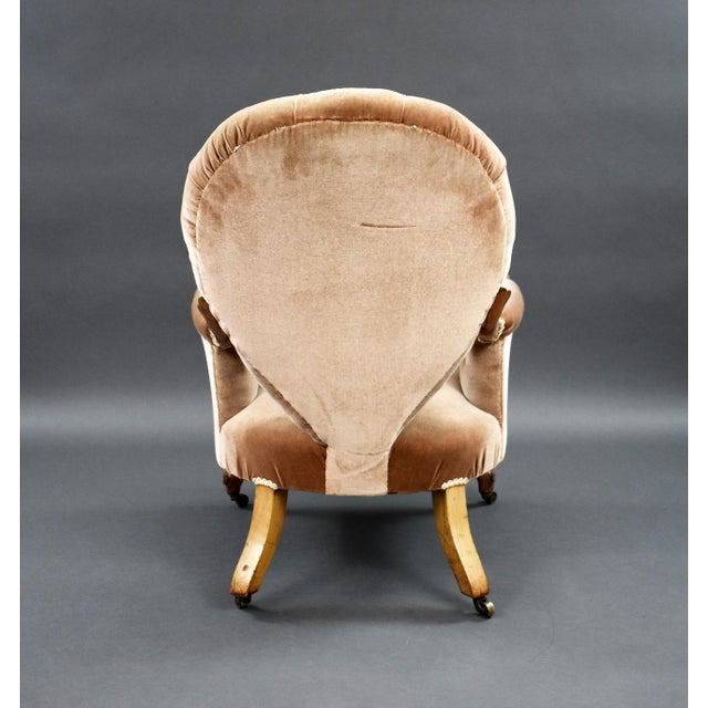 Victorian Walnut Armchair, 1870s For Sale - Image 11 of 13