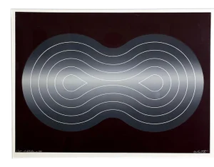 Mircea Milcovitch (Romanian, B. 1941) - “Meditation Op. 241” Silkscreen, #8/25, Signed (Ca. 1970, Framed)