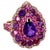 Contemporary 3.57 Ct Amethyst, Garnet, Pink Sapphire, Diamond 14k Rose Gold Cocktail Ring, Size 7 For Sale - Image 3 of 5