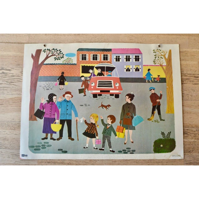 French School Poster of the Bus For Sale - Image 6 of 6