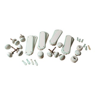 Ceramic Door Furniture, 1890s For Sale