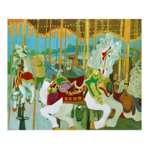 Carousel, 1976 Oil Painting by Russ Elliott