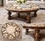 Thomasville Elegant Round Marble Inlay Coffee Table With Carved Wood Base For Sale - Image 4 of 4