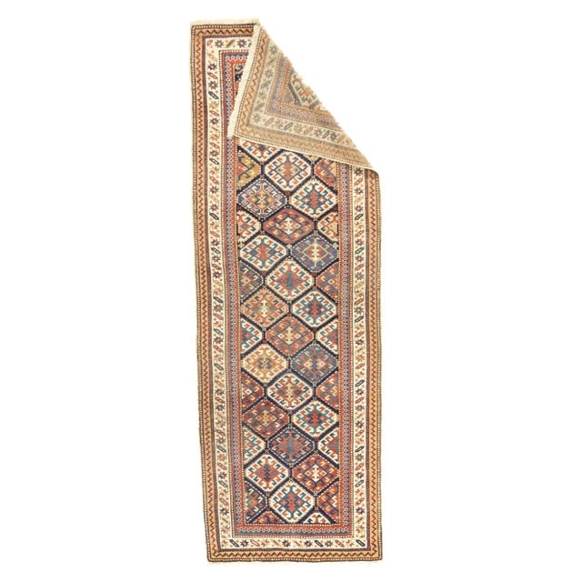Late 19th Century Antique Shirvan Rug 3'4'' x 9'6'' For Sale - Image 5 of 12