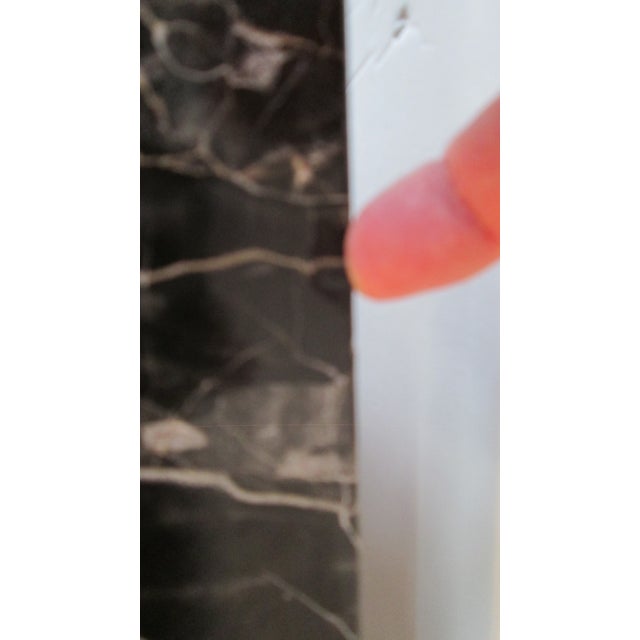 Brown 3 Piece Marble and Mahogany Furniture by Brandt For Sale - Image 8 of 9