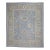 Early 21st Century Blue & Taupe Floral Design Handwoven Wool Turkish Oushak Rug 12'3" X 15' For Sale