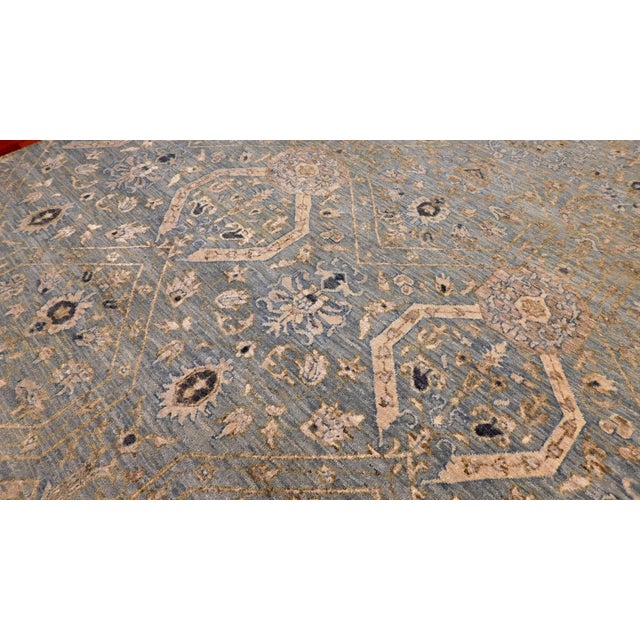 Textile Farahan Wool Rug - 6' x 9' For Sale - Image 7 of 10