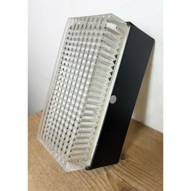 Vintage Glass Wall Light from Napako, 1970s For Sale - Image 12 of 18