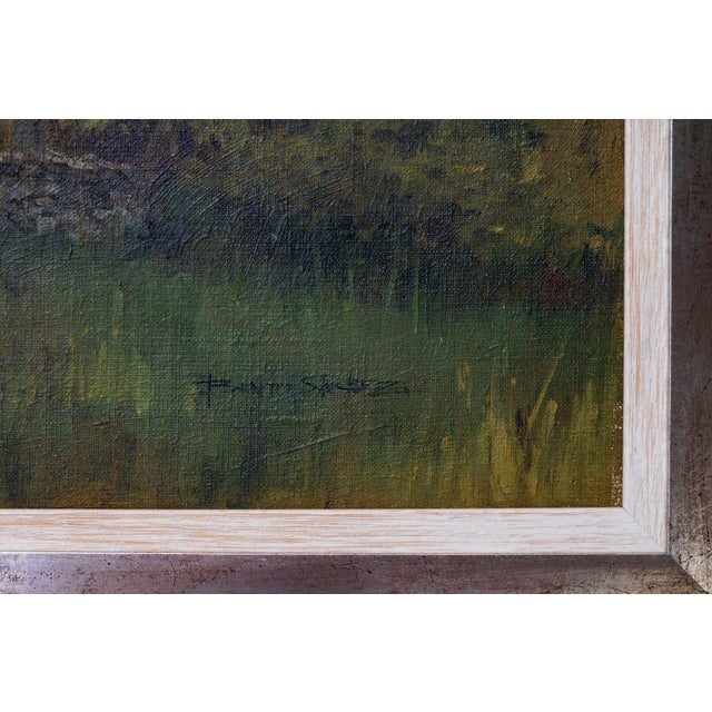 Benito Sanchez, Harvesting Hay, Oil on Canvas For Sale - Image 4 of 7