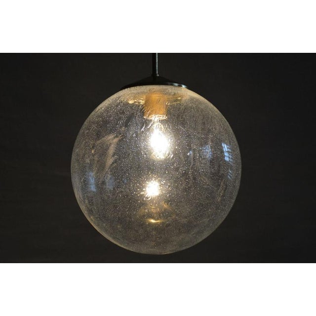 Mid-Century Chandelier in Glass and Brass from Kamenický Šenov, Czech, 1960s For Sale - Image 10 of 11