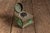 Tiffany Studios Antique Stained Glass & Bronze Inkwell in Green by Tiffany For Sale - Image 4 of 10