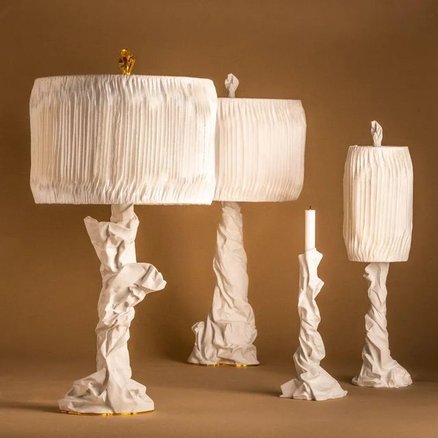 Not Yet Made - Made To Order Charta Alba Mini Table Lamp by Studio Palatin For Sale - Image 5 of 6