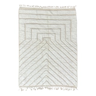 Vintage Hand-Knotted Moroccan Rug in Wool, 2010s For Sale