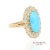 Turquoise and Diamond Gold Ring Metal Type: 18K Yellow Gold Total Item Weight: 11.2 Grams Ring Size: 7 (Resizable)...