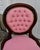 Antique Walnut Parlor Chair Victorian Style Tufted Pink Bedroom Accent Vanity For Sale - Image 11 of 13