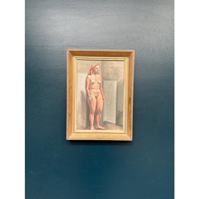 Nude Etude, 1950s, Oil Painting on Panel, Framed For Sale - Image 18 of 18