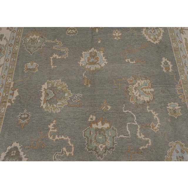 Textile Turkish Oushak Rug 9' x 12'4" For Sale - Image 7 of 10