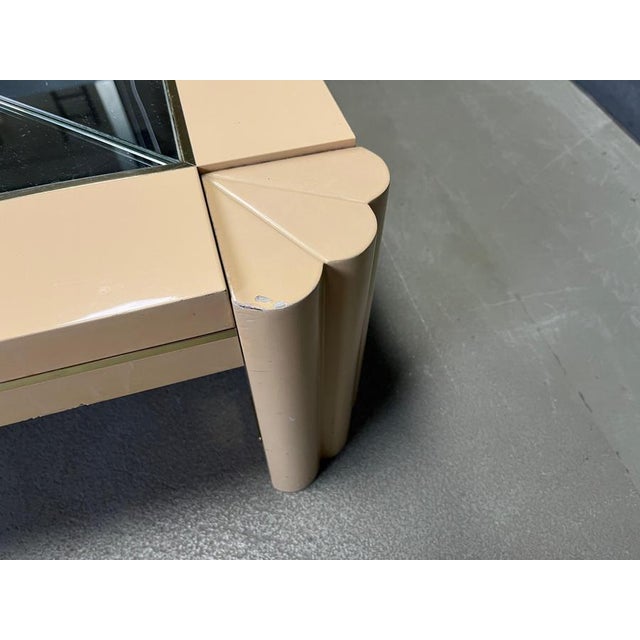 Metal Vintage Lacquered Coffee Table attributed to Alain Delon for Maison Jansen, 1970s For Sale - Image 7 of 18