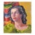 Portrait of the Painter Wilda Leiner in Oil on Canvas by Cor De Gavere For Sale