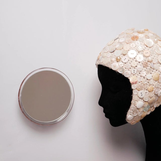 Contemporary Saturn 155a Light Pink Wall Mirrors by Andreas Berlin, Set of 3 For Sale - Image 3 of 9