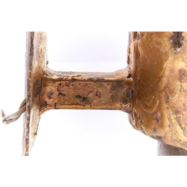 Brass and Glass Sconce, 1970s For Sale - Image 14 of 18