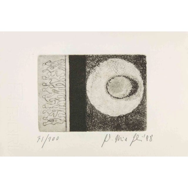 Fausto Maria Franchi, Abstract Composition, Etching, 1988 For Sale