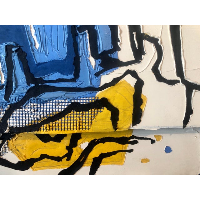 Judy Rifka, Judy Rifka, Abstract Expressionist Oil Painting MIxed Media 3D Construction, 1983 For Sale - Image 10 of 16