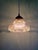 Holophane pendant light in clear, fluted glass, dating from the 1920s-30s. the pendant has been rewired and is compatible...