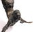 Matched Pair of Vintage Boho Patinated Bronze Acrobat Candle Holders For Sale - Image 14 of 16