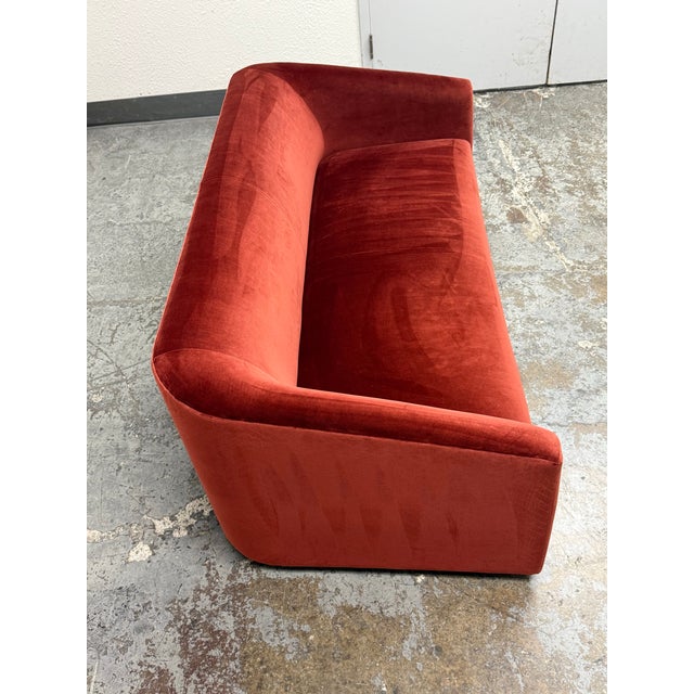 Textile Room & Board Ada Velvet Sofa For Sale - Image 7 of 12