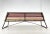 Red Vintage Industrial Slatted Bench with Original Patina, 1950s For Sale - Image 8 of 10