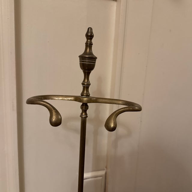 American Late 19th Century Brass Georgian Style Umbrella Stand For Sale - Image 3 of 6