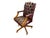 English Chesterfield-Style Swivel Chair For Sale - Image 5 of 5