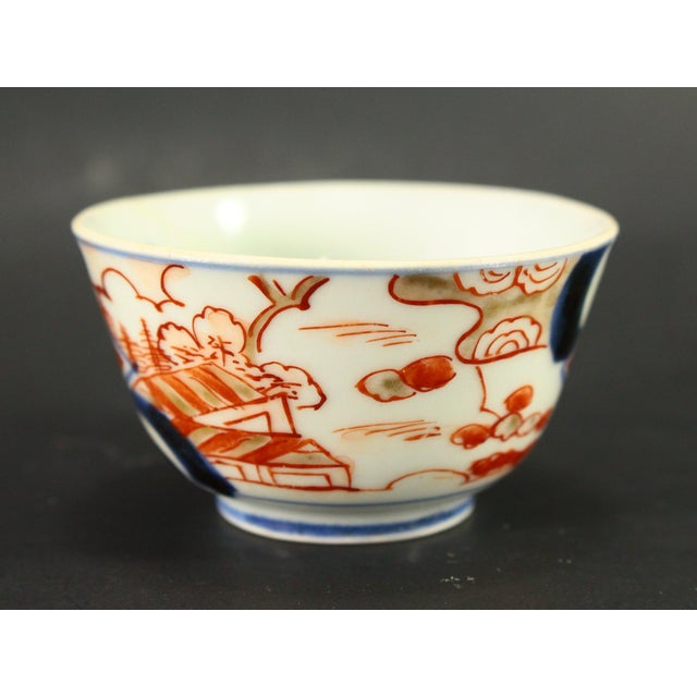 Edo / Meiji Mid 19th Century Japanese Imari Porcelain Sake Cup For Sale - Image 4 of 12