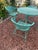 Metal Vintage Russell Woodard Patio Dining Table & 4 Chairs, Circa 1950’s, Wrought Iron, Not Marked For Sale - Image 7 of 8