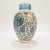 Victorian Antique Bohemian Aesthetic Movement Cased Blue & White Enameled Cut Glass Vase For Sale - Image 3 of 9