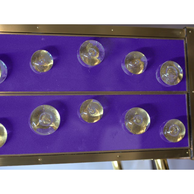 Not Yet Made - Made To Order Purple Sideboard with Murano Glass from Justfurnituress SRL For Sale - Image 5 of 6