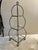 1970s Vintage Gold Rope Étagère With 3 Glass Shelves For Sale - Image 5 of 5
