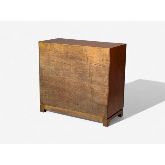 Tommi Parzinger, Wood, Brass, Green Leather, Chests of Drawers, Usa, 1950s For Sale - Image 14 of 14