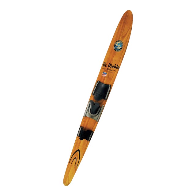 Vintage Waterski El Diablo Grooved Slalom Cypress Gardens Chairish