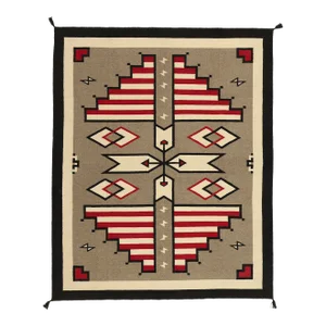 Southwest Modern Navajo-Style Rug With Storm Pattern - 08'02 X 10'00